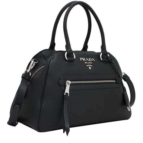 bauletto vitello phenix prada 1bb054 sito ufficiale|PRADA Vitello Phenix Bauletto Black 1368875 .